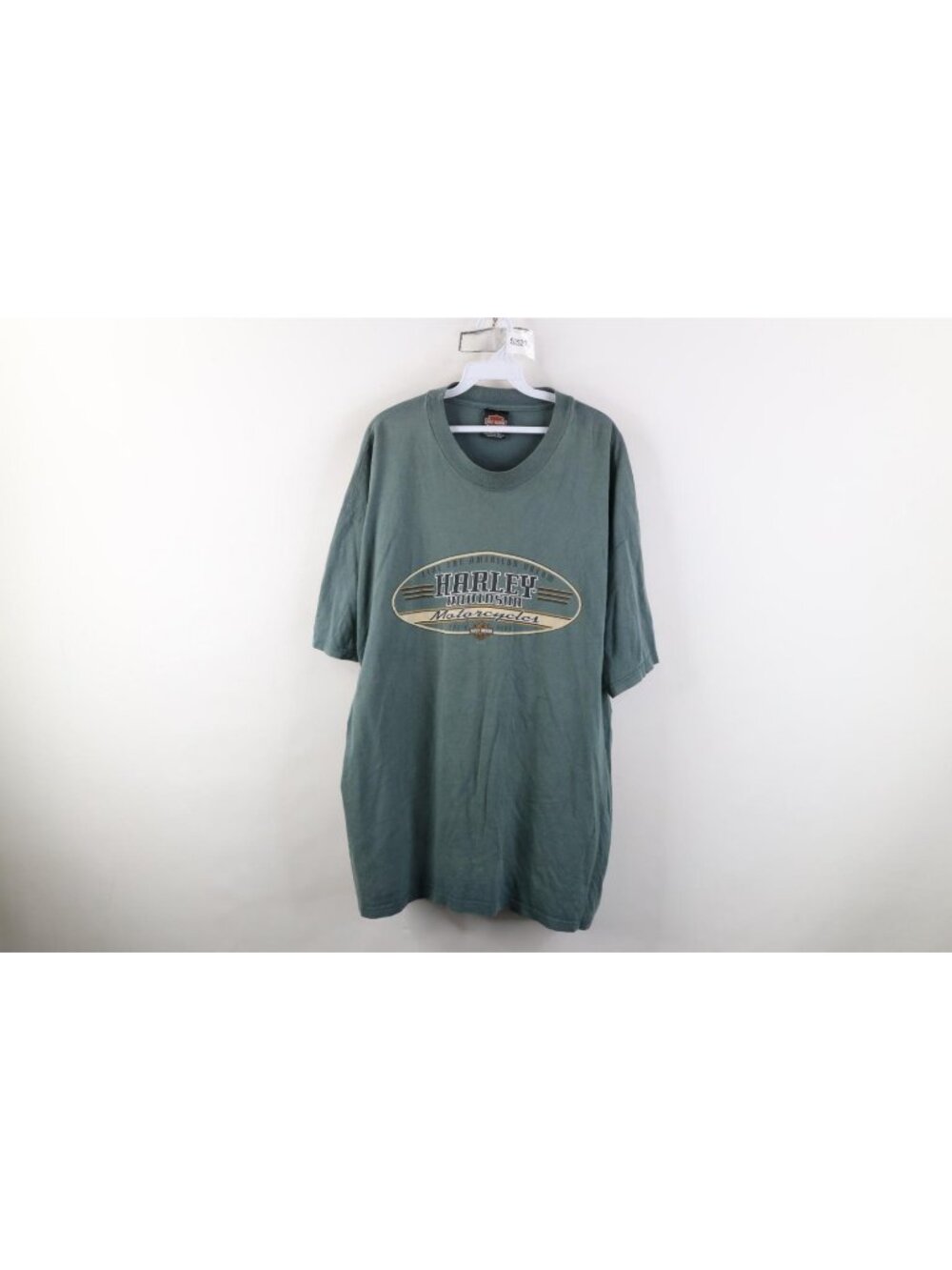 Vintage 90s Harley Davidson Mens 2XL Faded Bahamas Short Sleeve T-Shirt Teal USA